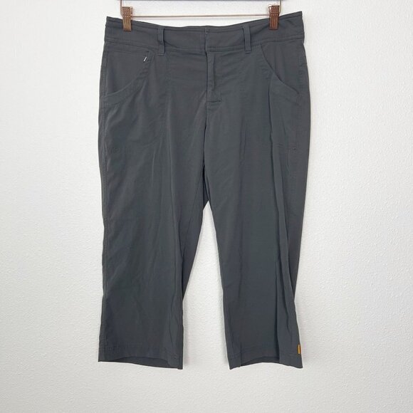 Lucy Gray Athletic Hiking Outdoor Capri Cropped Pants Womens Medium - Picture 1 of 9